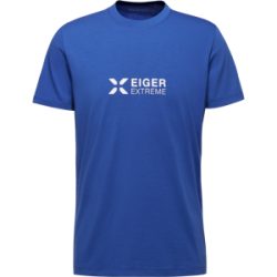 Mammut Feuchtigkeitsableitendes Alltags-T-Shirt Eiger Logo T-Shirt Men Blau S