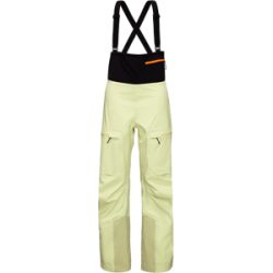 Mammut Bib-Freeride-Hardshellhose mit umweltbewusstem Design Haldigrat HS Bib Pants Women Gelb 32