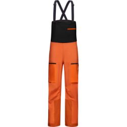 Mammut Abriebfeste Freeride-Hardshellhose mit Latz Eiger Free Pro HS Bib Pants Men Orange 50