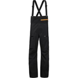 Mammut Abriebfeste Freeride-Hardshellhose mit Latz Eiger Free Pro HS Bib Pants Men Schwarz 46