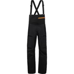 Mammut Abriebfeste Freeride-Hardshellhose mit Latz Eiger Free Pro HS Bib Pants Women Schwarz 44 L lang