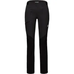 Mammut Hybride Softshell-Hose für Bergsportlerinnen Courmayeur SO Pants Women Schwarz 42 S kurz