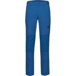 Mammut Multifunktionale Allwetter-Softshell-Wanderhose Runbold Guide SO Pants Men Blau 46 L lang