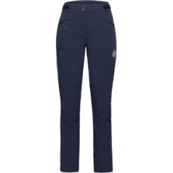 Mammut Atmungsaktive Softshellhose für die Berge Courmayeur SO Pants Women Blau 44 S kurz