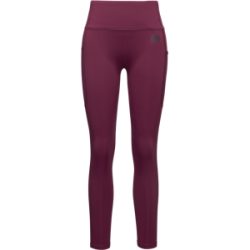 Mammut Dehnbare fleecegefütterte Kletterleggings Crag Winter Tights Women Rot XL