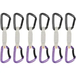 Mammut Optimales Handling für Sportkletterer Workhorse Keylock 12 cm 6-Pack Quickdraws Grau 12 cm
