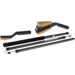 Mammut Set mit 2 Boulderbürsten und Teleskopstange Brush Stick Package Schwarz one size