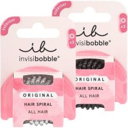 invisibobble Haargummis Set (schwarz + transparent) 6 Stück