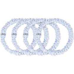 Dore & Rose Silk Scrunchie Set 4 Stück 1 cm Stripe