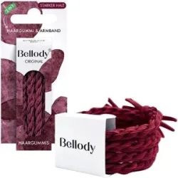4 Stück Bellody Haargummis Bordeaux