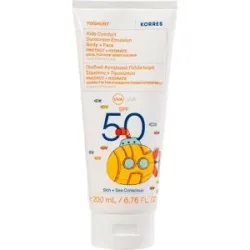 200ml KORRES Yoghurt Kids Comfort Sunscreen Emulsion SPF 50