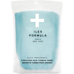 Iles Formula Haute Performance SPA Hair Turban Towel Spa Blue