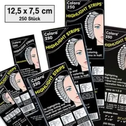 Dynatron Colora Highlight Strips-Strähnenpapier (250 Stück)