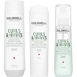 600ml Goldwell Dualsenses Curls & Waves Set (Shampoo 250ml + Conditioner 200ml + Leave-in Spray 150ml)