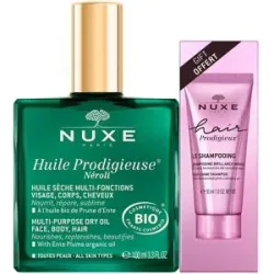 130ml NUXE Huile Prodigieuse Néroli Set (Öl 100ml + Shampoo 30ml)
