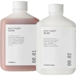 600ml mid/night 00.00 Hair Essentials Set (Shampoo 300ml + Conditioner 300ml)