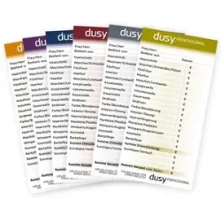 60 Stück dusy professional Bedienungsblocks