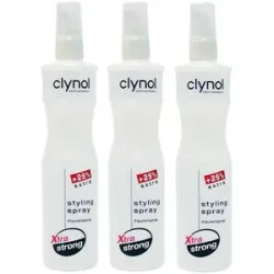 750ml Clynol Stylingspray Xtra strong Frisurenspray Trio Set (3 x 250ml)