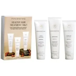 177.3ml Innersense Organic Beauty Healthy Hair Treatment Trio (Detox Mask 59,1ml + Repair Mask 59,1ml + Hydrating Mask 59,1)
