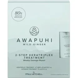 40ml Paul Mitchell Awapuhi Wild Ginger 2-Step Keratriplex Treatment (4 x 10ml)