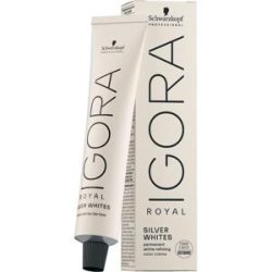 Schwarzkopf Professional IGORA ROYAL SILVER WHITES Permanent Color Creme Grey Lilac Tube 60 ml