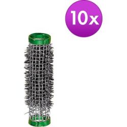 MyBrand Drahthaarwickler mit Borsten Grün, Ø 15 mm, Pro Packung 10 Stück
