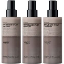 PREVIA Reconstruct Filler Biphasic Leave-In 3er Set 3 x 200 ml