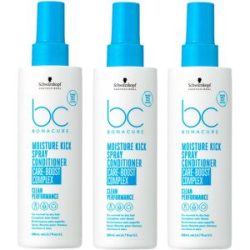 Schwarzkopf Professional BC Bonacure MOISTURE KICK Spray Conditioner 3er Set 3 x 200 ml