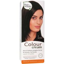 Hairwonder Hennaplus Colour Cream 3 Dark Brown, 60 ml