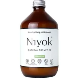 500ml Niyok Mundspülung mit Kokosöl - Pfefferminze