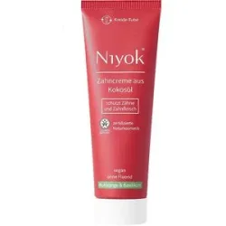 75ml Niyok Zahncreme aus Kokosöl - Blutorange & Basilikum