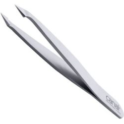 Canal Haarpinzette, schräg/spitz, satin, rostfrei, 9 cm