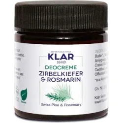 30ml KLAR Deocreme Zirbelkiefer & Rosmarin