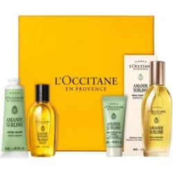 225ml L'Occitane Amande Sublime Geschenkset (Öl 100ml + Duschöl 75ml + Handcreme 30ml + Konzentrat 20ml)