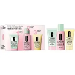 120ml Clinique Healthy Skin Routine Mini Kit Skin Tpye: Combination Oily (Gesichtsseife 30ml + Peeling 60ml + Gel 30ml)