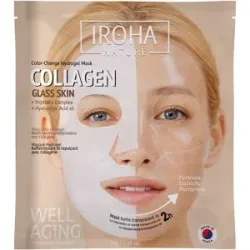 34g IROHA nature Colour Change Hydrogel Mask Collagen Glass Skin (1 Stück)