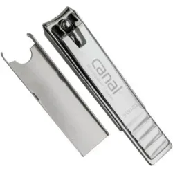 Canal Fußnagelknipser mit Auffangschale vernickelt, 8 cm
