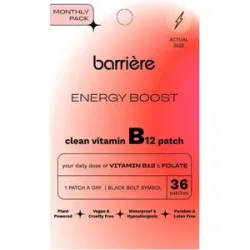 36 Stück barrière ENERGY BOOST Vitamin B12 Patch Black Bolt