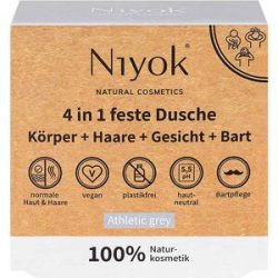 Niyok 4 in 1 feste Dusche - Athletic grey 80 g