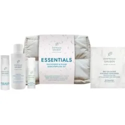 GERTRAUD GRUBER ESSENTIALS Feuchtigkeit & Pflege Gesichtspflege-Set (Cleanser 50ml + Serum 5ml + Pads 1 Paar + Baslam 10ml)