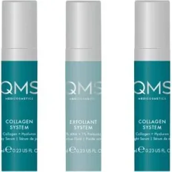 21ml QMS Collagen + Exfoliant Set Medium (Day Serum 7ml + Fluid 7ml + Night Serum 7ml)