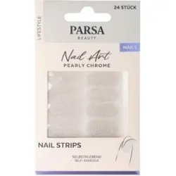 PARSA Beauty Nagelfolien mit Silber-Sprenkeln - Pearly Chrome