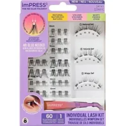 Kiss imPRESS Pre-glued Individual Lash Kit 01 (60 Stück)