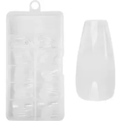 100 Stück Juliana Nails No File - Press-On Fullcover Tips clear ? Ballerina - medium