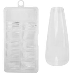 Juliana Nails No File - Press-On Fullcover Tips clear ? Ballerina - lang 100 Stück