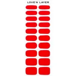 Love'n Layer Solid Lady Red Nail Sticker (20 Stück)
