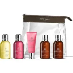 440ml MOLTON BROWN The Revived Voyager Body & Hair Carry-On Bag (Shower-Gel 2 x 100ml + Shampoo 100ml + Conditioner 100ml + Cream 40ml)