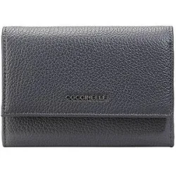 Coccinelle Geldbörse METALLIC SOFT blau damen