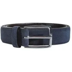 CONDOR Ledergürtel  blau   90 Herren