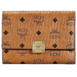 MCM Geldbörse AREN VISETOS Small braun Damen
